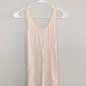 Ann Taylor light pink solid tank top